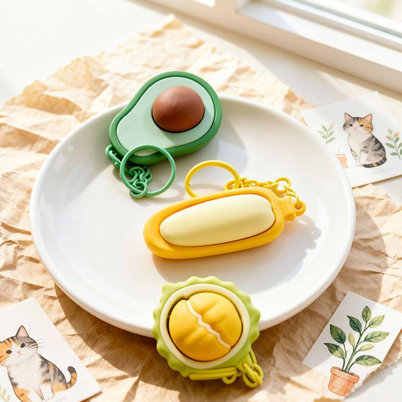 Food Zinc - 1PC Mini Porte-Clés Gourmand Jouet Anti-Stress