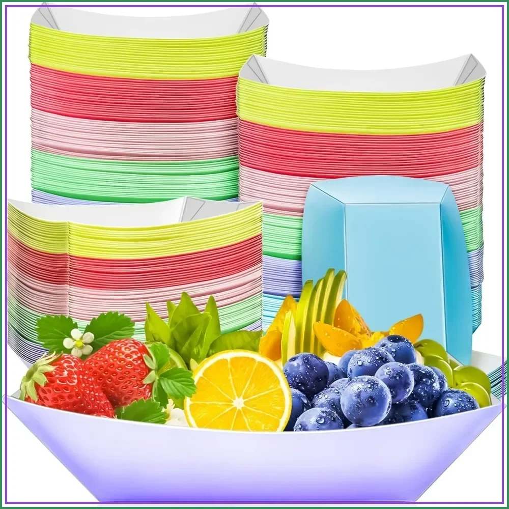 Food Snacks Images - Paquet de 100 barquettes alimentaires en