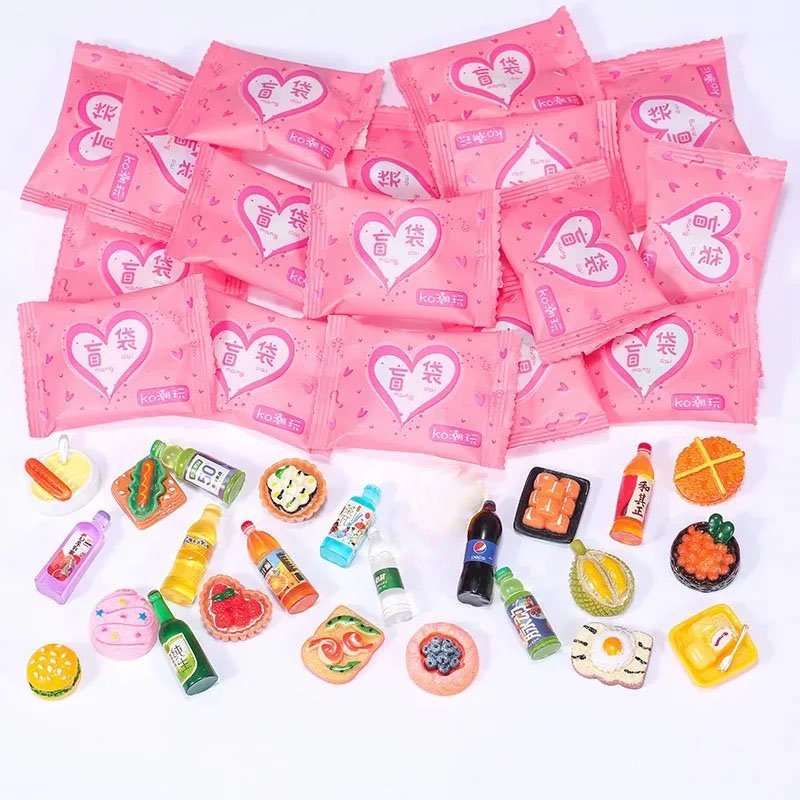 Food Snacks For Christmas - Sachets de style aléatoire, jouets miniatures