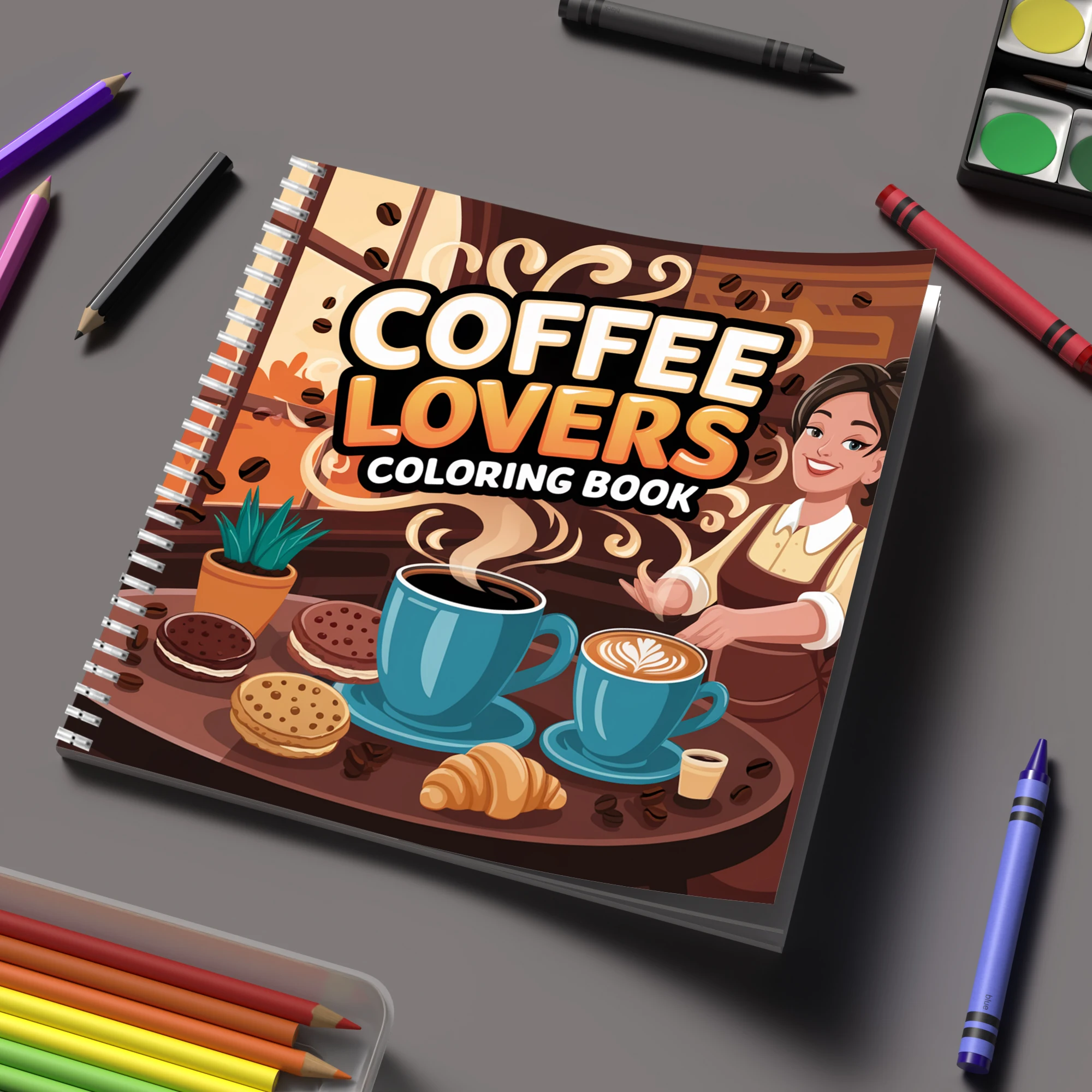 Food And Snacks Coloring Book - Livre de coloriage pour les amateurs