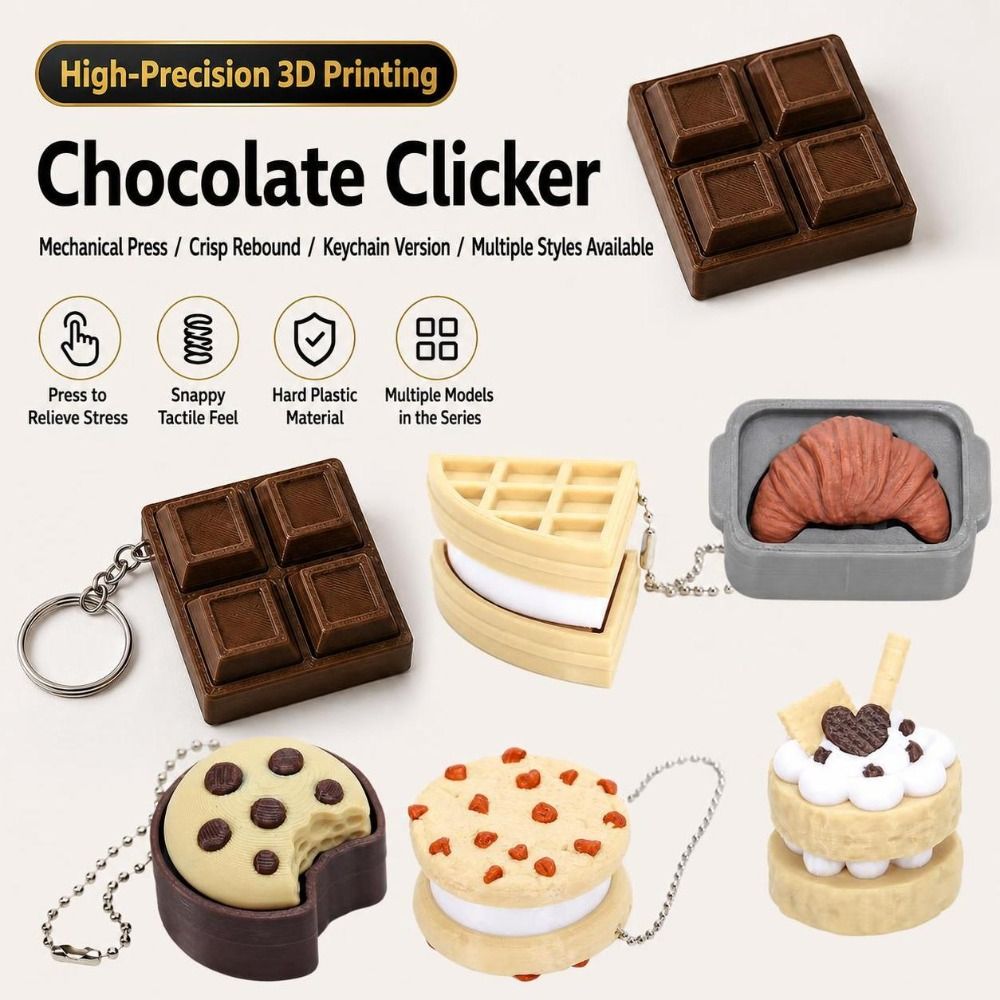 Clicker en plastique imprimé e - Food Zinc avis et prix