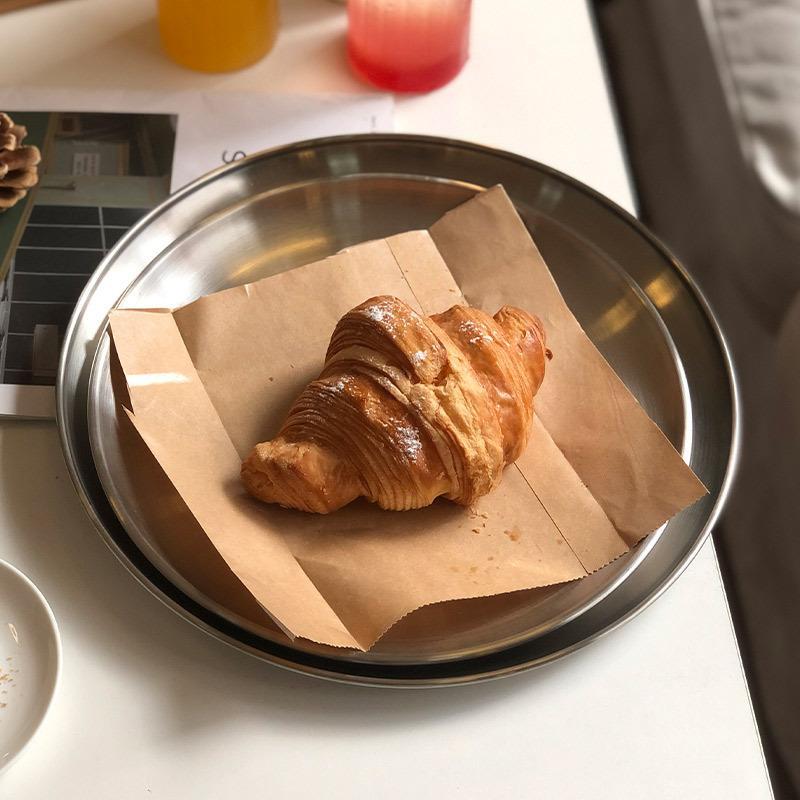 Plateau rond en acier inoxydab - Korean Food Snacks avis et prix