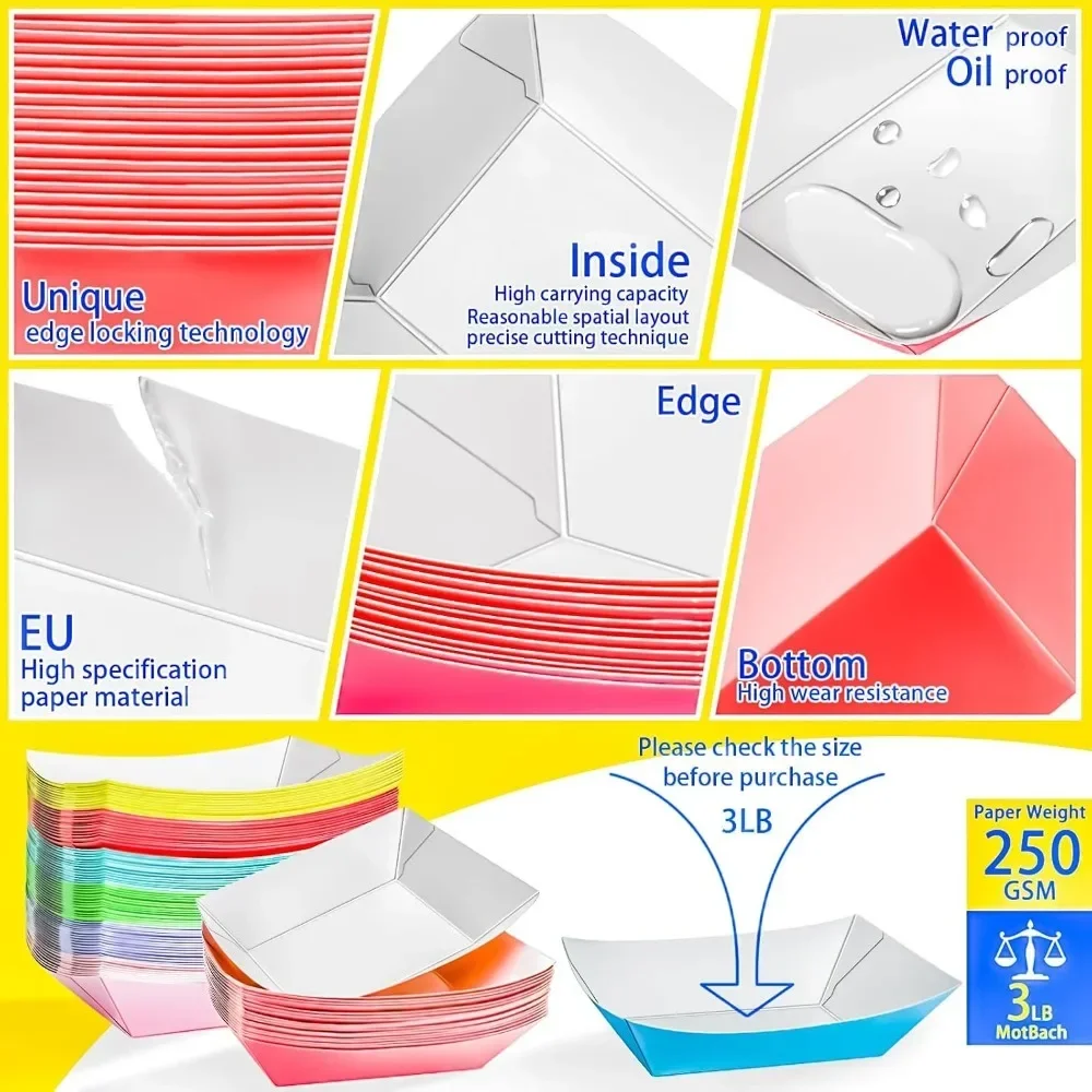 Paquet de 100 barquettes alime - Food Snacks Images avis et prix