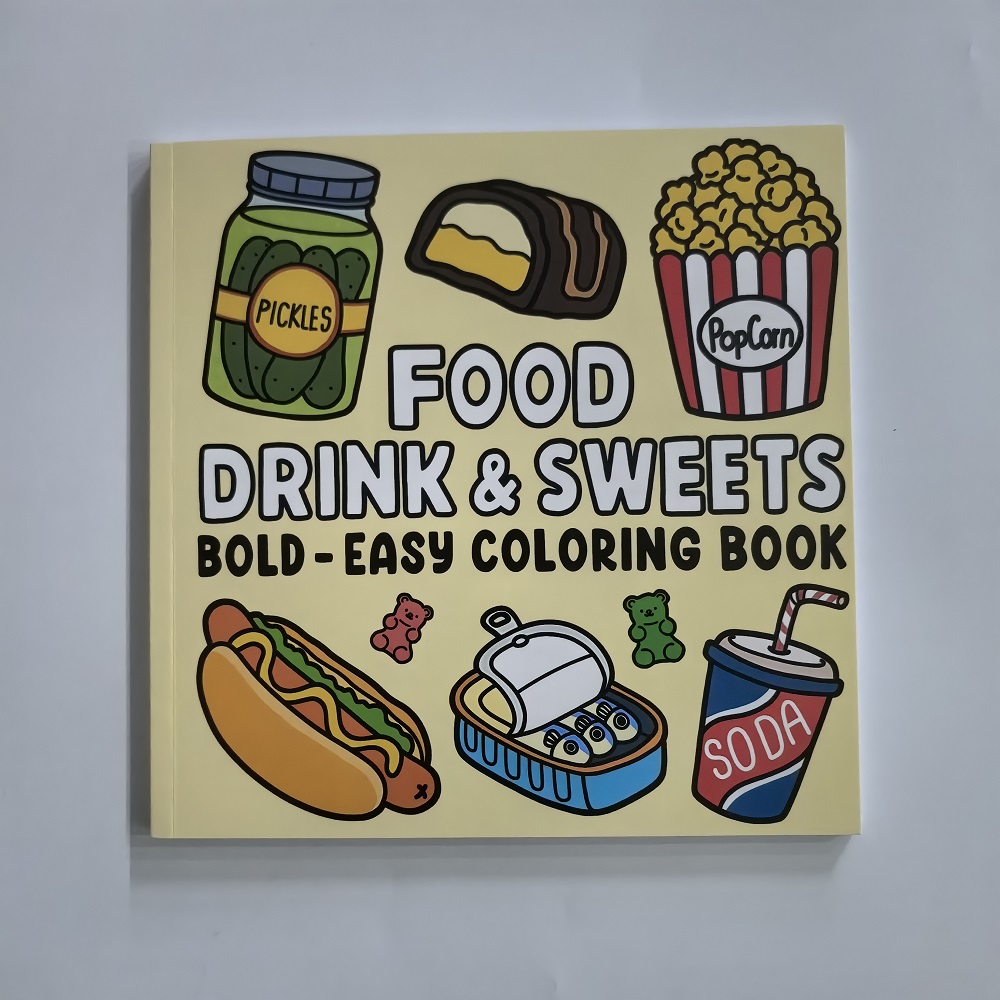 Livre de coloriage sur les ali - Food And Snacks Coloring Book avis et prix