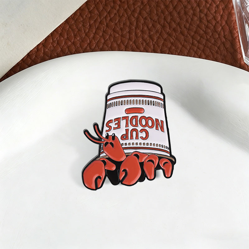 Broches émaillées Lobster Cup  - Zinc Food Snacks avis et prix