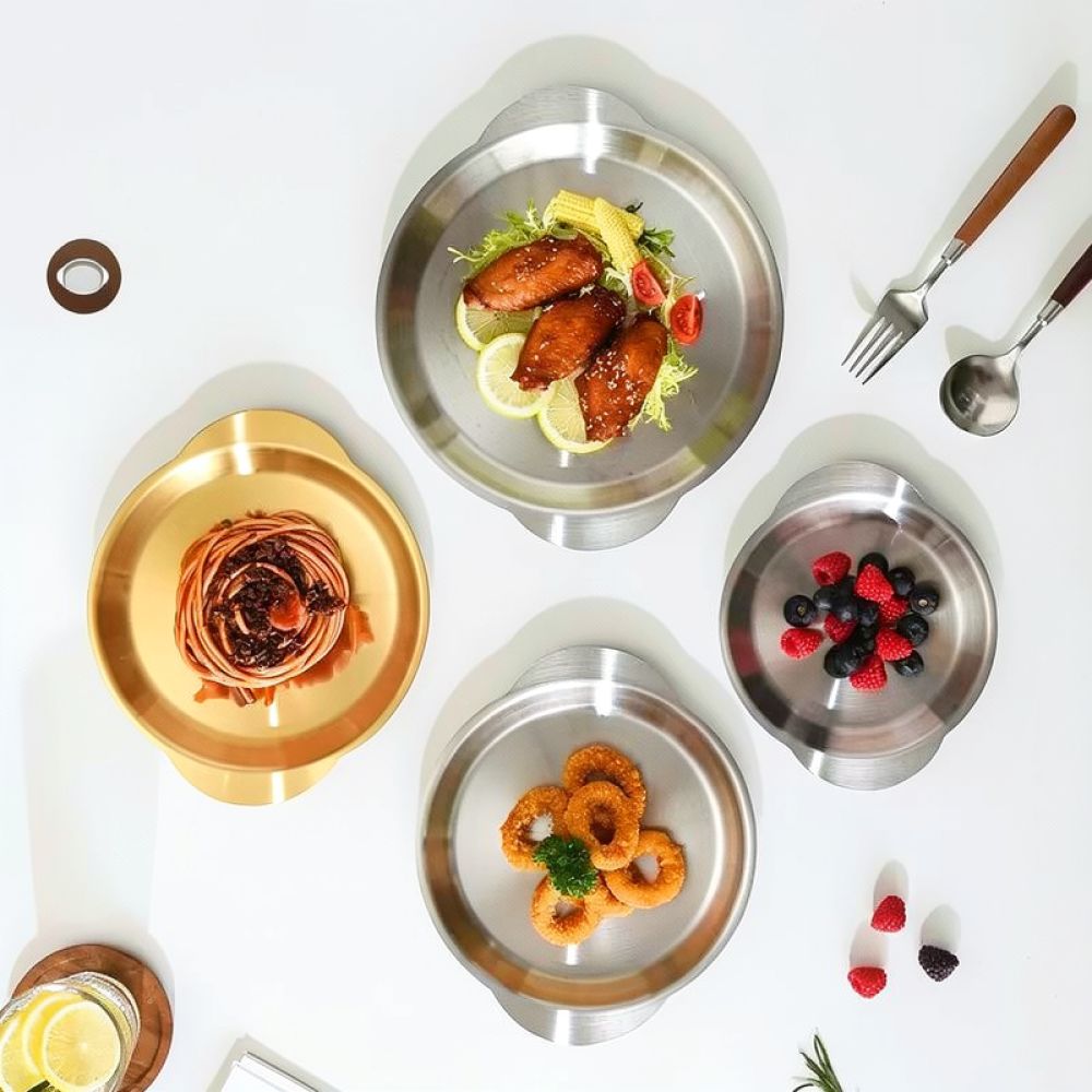 Plat à double anse en acier in - Korean Food Snacks avis et prix