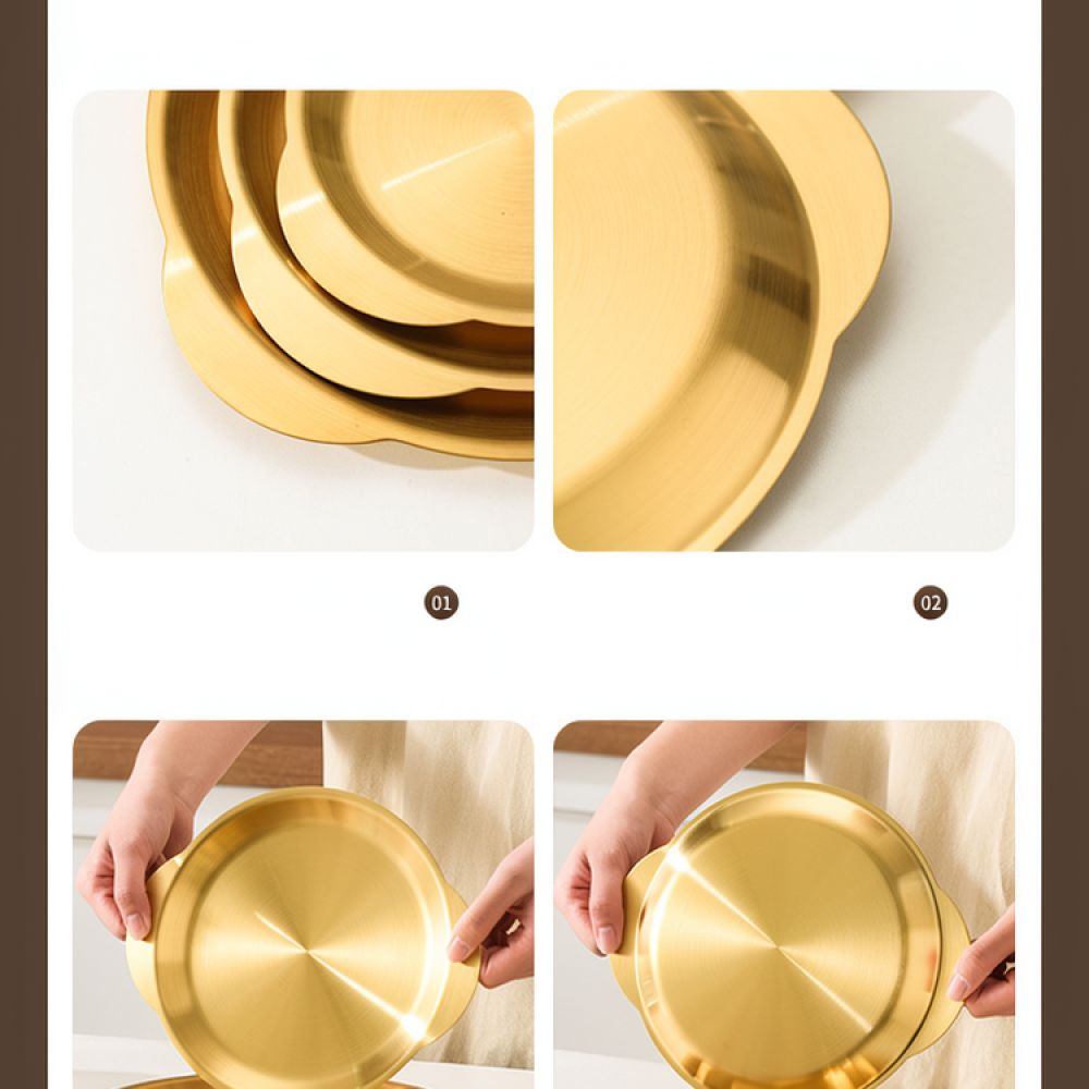 Plat à double anse en acier in - Korean Food Snacks avis et prix