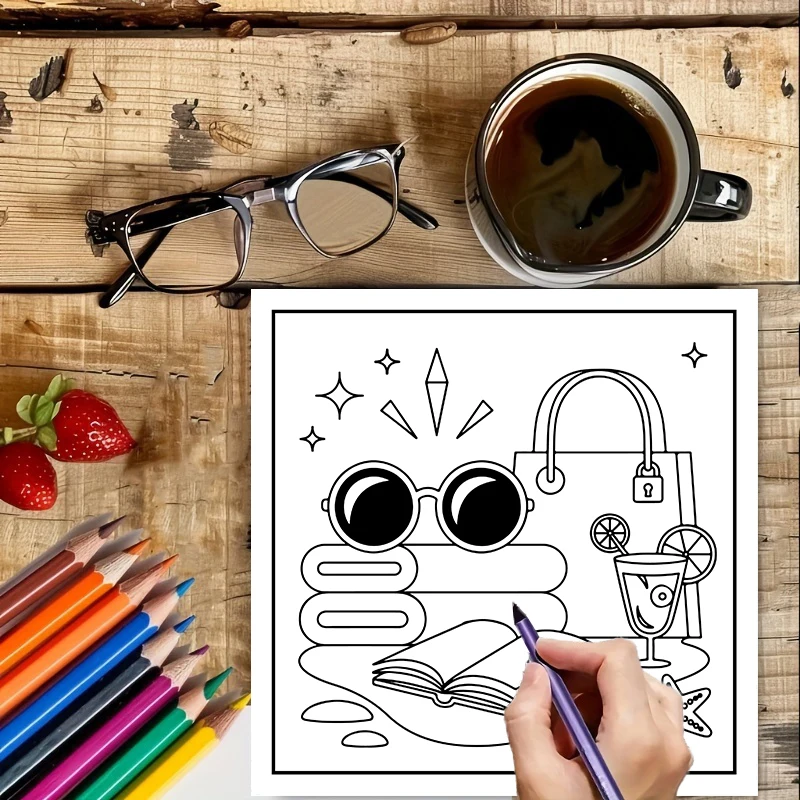 Livre de coloriage pour adulte - Food And Snacks Coloring Book avis et prix